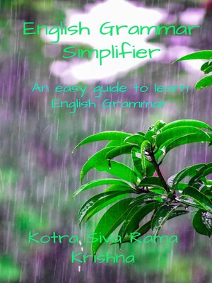 cover image of English Grammar Simplifier